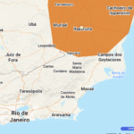 INMET emite alerta de chuvas intensas de grau severo para Itaperuna e Região
