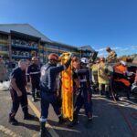 Simulação de acidente mobiliza Samu e Corpo de Bombeiros em evento da Unig Itaperuna