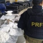 PRF flagra dupla com carga de maconha e cocaína na BR-101