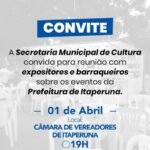 Secretaria Municipal de Cultura de Itaperuna convida para reunião com expositores e barraqueiros