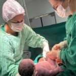 Bebê gigante quebra recorde e nasce com 6,2 kg em Minas Gerais