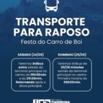 Itaperuna (RJ) terá ônibus extras durante a Festa dos Carros de Boi de Raposo