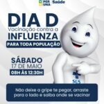 Prefeitura de Itaperuna realiza Dia D de Vacinação contra a Influenza neste sábado