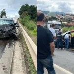 Duas pessoas morrem e uma fica ferida em acidente na BR 101 em João Neiva (ES)
