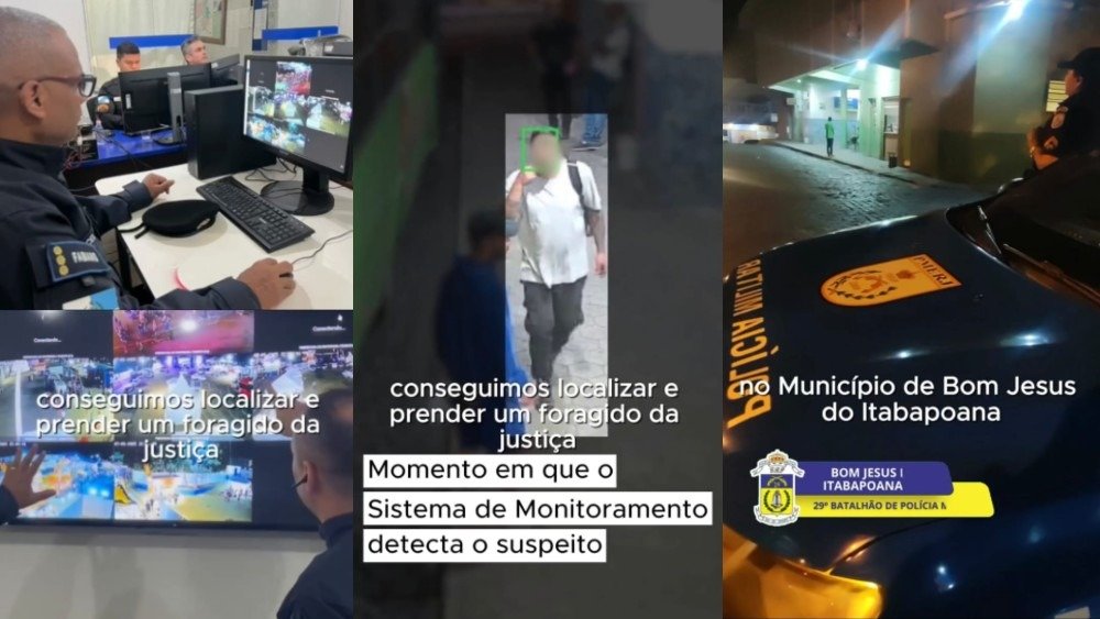 Software de reconhecimento facial auxilia na prisão de foragido em Bom Jesus do Itabapoana (RJ)