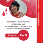 Chamada para doação de sangue no Hospital São José do Havaí, em Itaperuna (RJ)