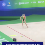 Ginasta do Uzbequistão se apresenta com “Ragatanga” e torcida brasileira se diverte com coreografia