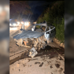 Colisão frontal na BR-356 em Muriaé deixa motorista Ferido