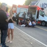 Motociclista tem parte da perna amputada após acidente na BR-116, em Muriaé (MG)