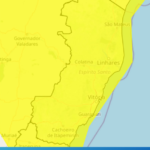 INMET emite alerta de perigo potencial para chuvas intensas até Terça-feira (02)