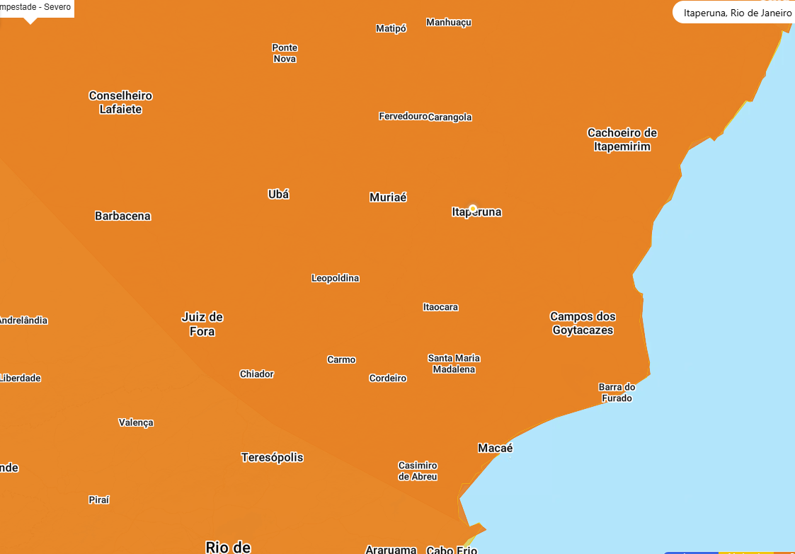 ALERTA MÁXIMO (SEVERO): INMET avisa sobre TEMPESTADE COM RISCO DE GRANIZO E VENTOS DE ATÉ 100 KM/H