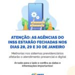 Manutenção do INSS deixará site, aplicativo e agências fora do ar entre 28 e 30 de janeiro