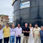 Governo do ES entrega novo reservatório de água da Cesan em Guarapari (ES)