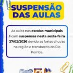Santo Antônio de Pádua suspende aulas e entra em estado de alerta máximo nesta sexta-feira (27)