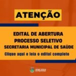 Bom Jesus do Itabapoana abre processo seletivo com salários de R$ 3,2 mil para Agentes de Saúde e Endemias