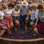 Pisa da uva reúne moradores e turistas no 60º Festival da Uva e do Vinho em Alfredo Chaves