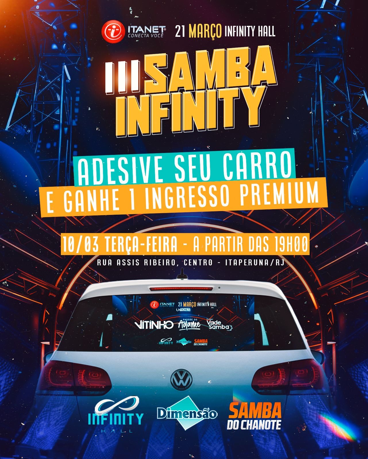 Garanta seu Ingresso VIP para o III Samba Infinity
