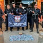 PM apreende drogas escondidas em área de mata às margens da rodovia RJ-186, em Santo Antônio de Pádua (RJ)
