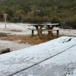 Inverno no Caparaó: Amanhecer deste sábado registra geada e paisagem congelante na serra