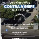 Vacinação contra gripe no centro de Itaperuna (RJ)