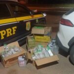 PRF apreende mais de 1,2 mil frascos de lança-perfume na BR-101, em Campos dos Goytacazes (RJ)