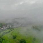 Forte neblina e temperatura de 10°C mudam a paisagem e a rotina em Natividade (RJ) neste sábado