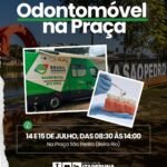 Odontomóvel oferece atendimento odontológico gratuito na Praça São Pedro, em Itaperuna