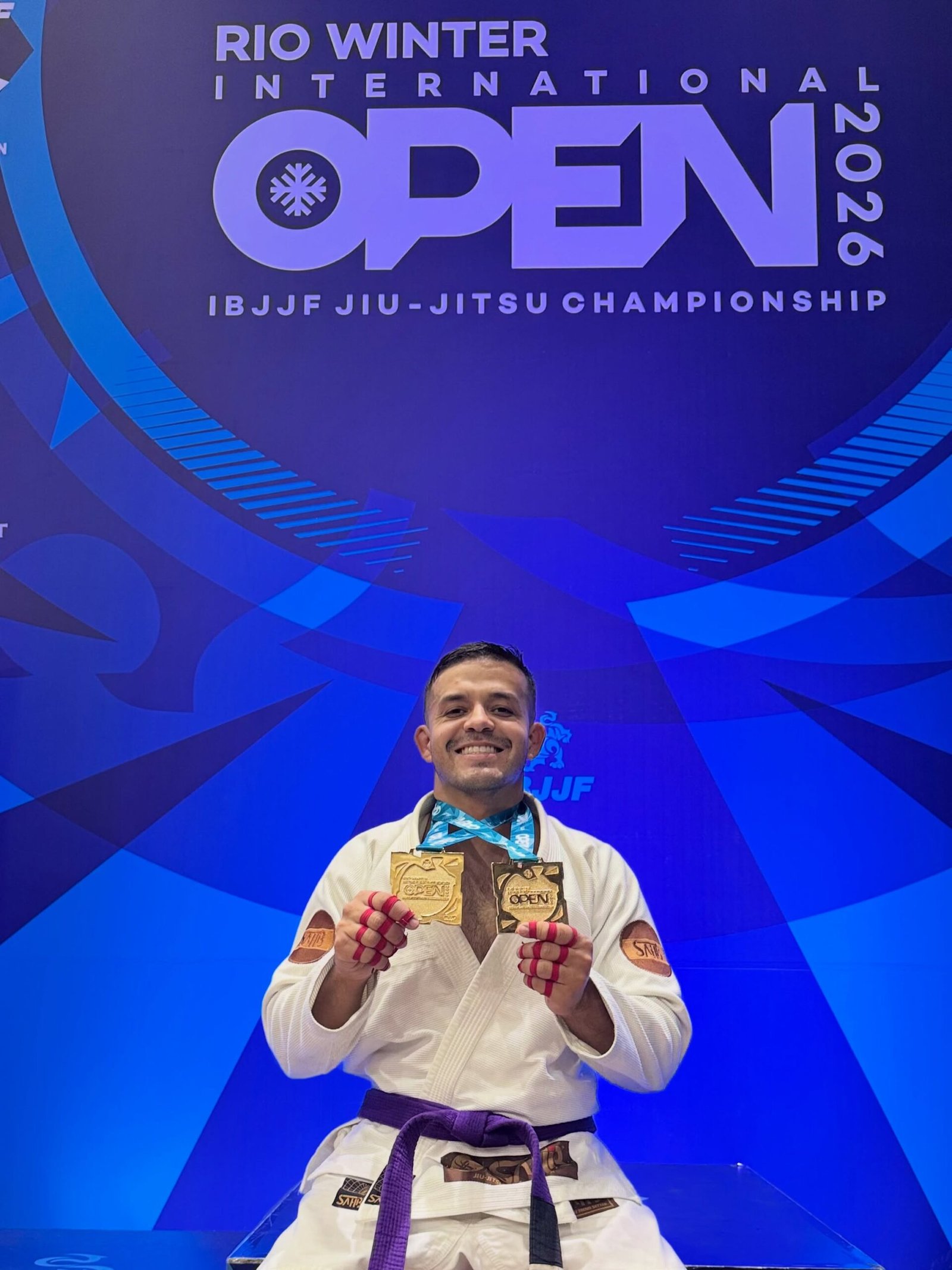 Policial do 29º BPM conquista dois títulos no Rio Winter Internacional de Jiu-Jítsu
