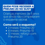 Porciúncula disponibiliza vacina Pneumocócica 20 para crianças de até 4 anos