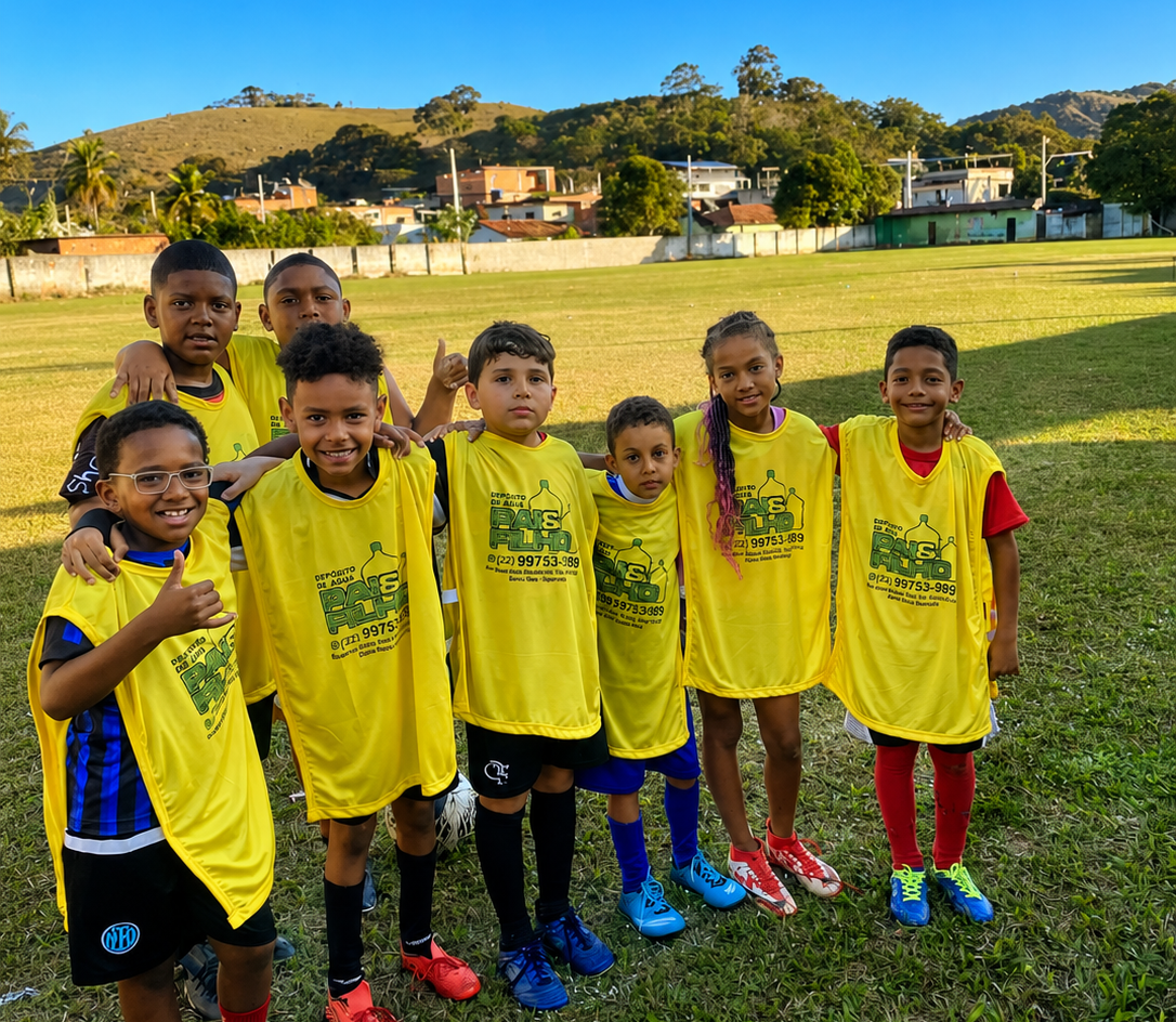 Projeto social transforma a vida de crianças e marca momento histórico nos 92 anos do Retiro Futebol Clube