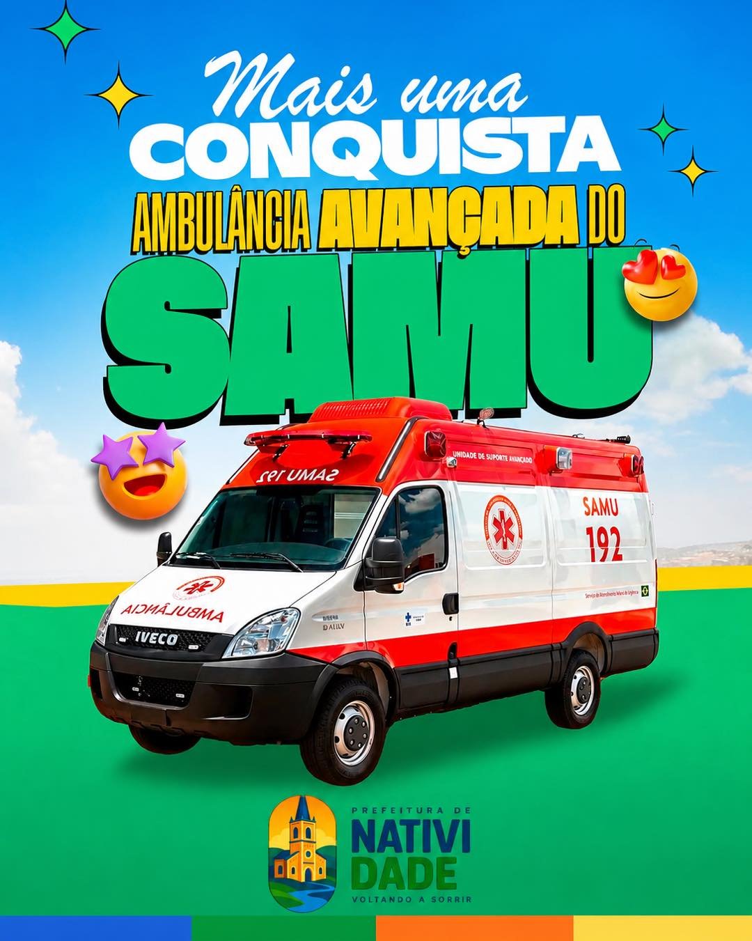 Natividade conquista ambulância de Suporte Avançado para reforçar atendimento do SAMU