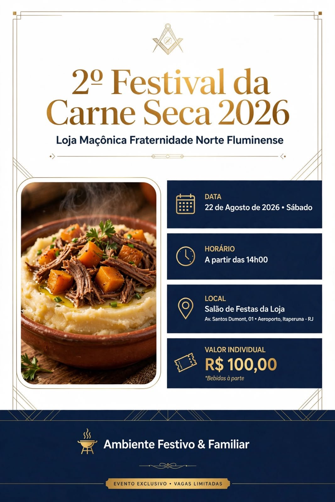 Itaperuna recebe a 2ª edição do Festival da Carne Seca em agosto