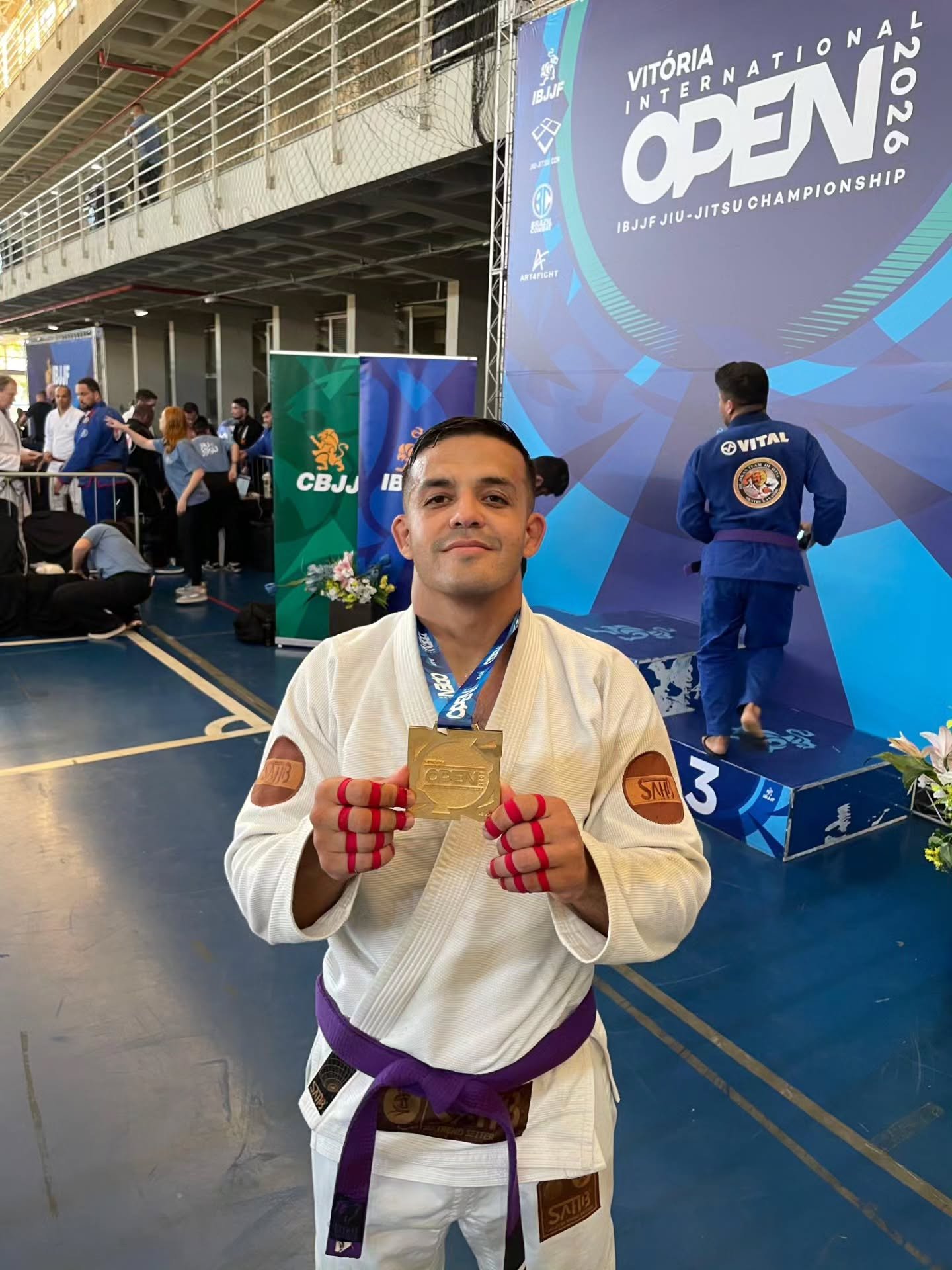 Policial militar do 29º BPM conquista duas medalhas no Vitória Open Internacional de Jiu-Jitsu