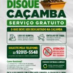 Prefeitura de Porciúncula mantém serviço gratuito para recolhimento de entulho