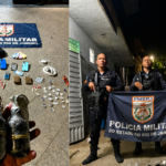 PM apreende drogas, granadas e outros materiais durante ação em Santo Antônio de Pádua