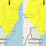 INMET emite alerta de chuvas intensas para o Espírito Santo
