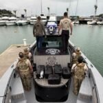 PF apreende 140 kg de cocaína escondidos no casco de navio no Espírito Santo