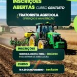 Cardoso Moreira abre inscrições para curso gratuito de tratorista agrícola