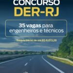 DER-RJ prevê concurso público com 35 vagas e salários de até R$ 8 mil