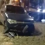 Carro invade praça e deixa oito pessoas feridas em Além Paraíba (MG)