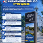 Prefeitura de Itaocara (RJ) abre edital para instalação de relógio digital