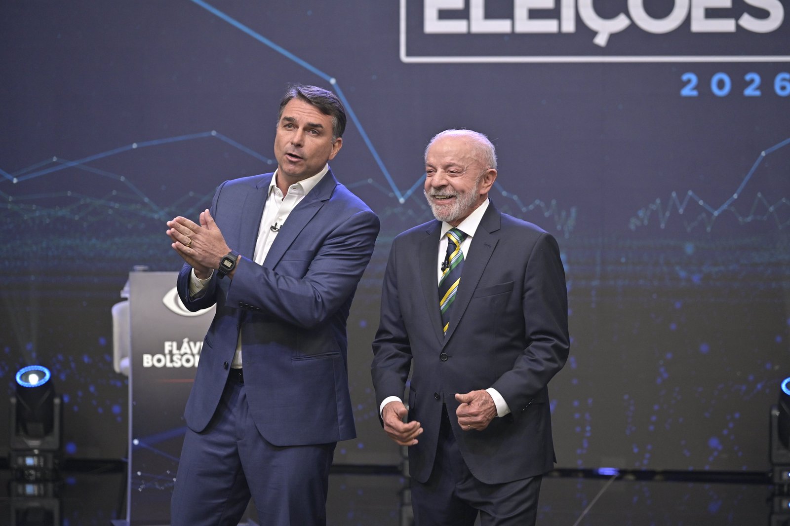 Lula e Flávio Bolsonaro fala sobre suas propostas para a segurança pública
