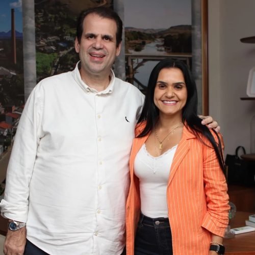 Prefeita Geane Vincler recebe deputado Aureo Ribeiro em Cardoso Moreira (RJ)