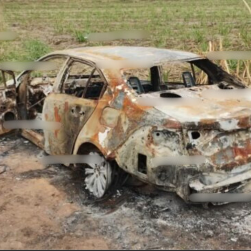 Morte cruel: corpo é encontrado em porta-malas de carro incendiado em Campos