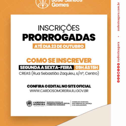 Prefeitura de Cardoso Moreira (RJ) prorroga inscrições para a Orquestra Sinfônica José Santos Gomes