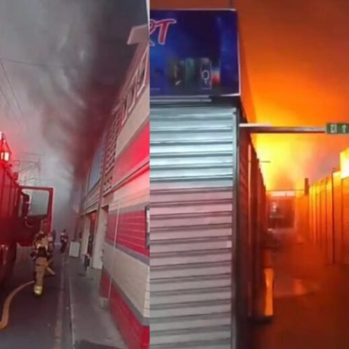 Incêndio atinge camelódromo no Centro de Campos dos Goytacazes (RJ)