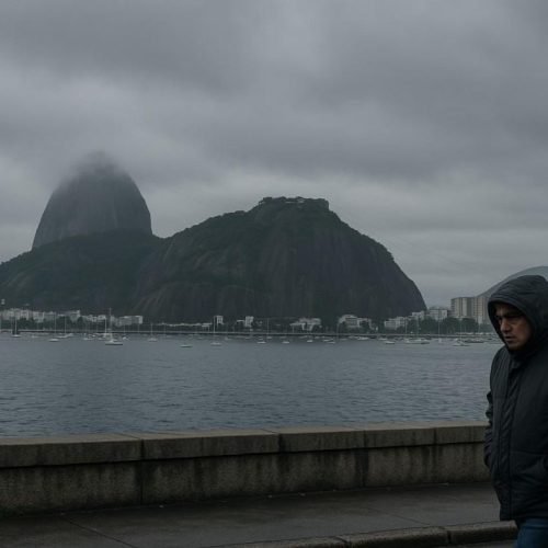 Frente fria mantém tempo nublado e provoca queda nas temperaturas no Rio de Janeiro