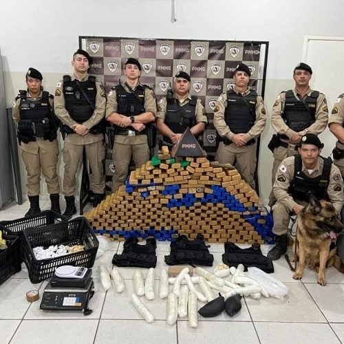 Polícia Militar registra uma das maiores apreensões de drogas do ano em Muriaé (MG)