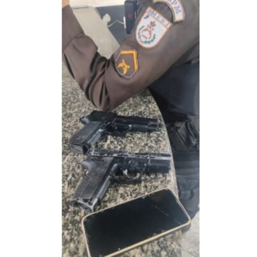 Mulher segue assaltantes e PM prende três com pistolas em Campos dos Goytacazes – RJ