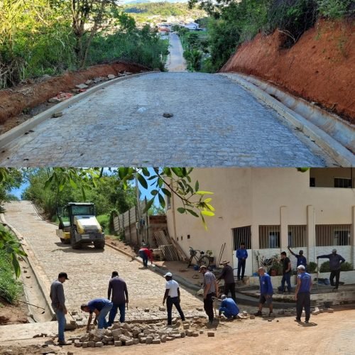 Prefeitura de Italva realiza obras de pavimentação e drenagem na rua Alveino Louvaim
